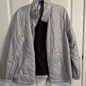 ZeroXposur Light Gray Quilted Women's Puffer Jacket